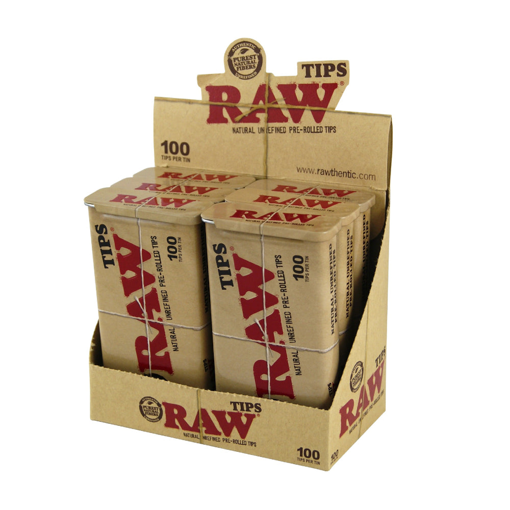 Raw - raw caja metal + 100 filtros pre-rolled