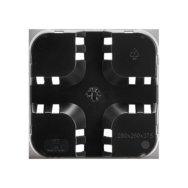 LeafLife - maceta 18x18x25,5 negra reforzada