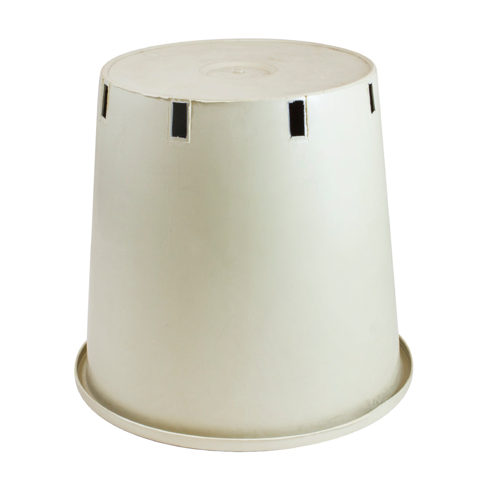 LeafLife - maceta redonda () blanca