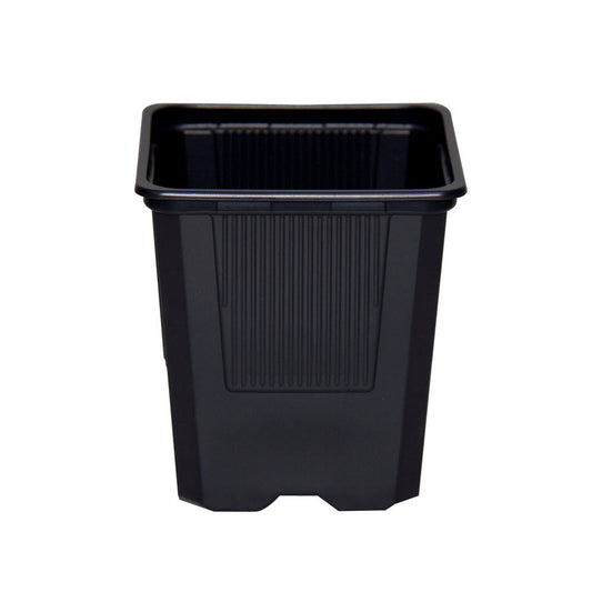 maceta 7 x 7 x 8 () negra blanda