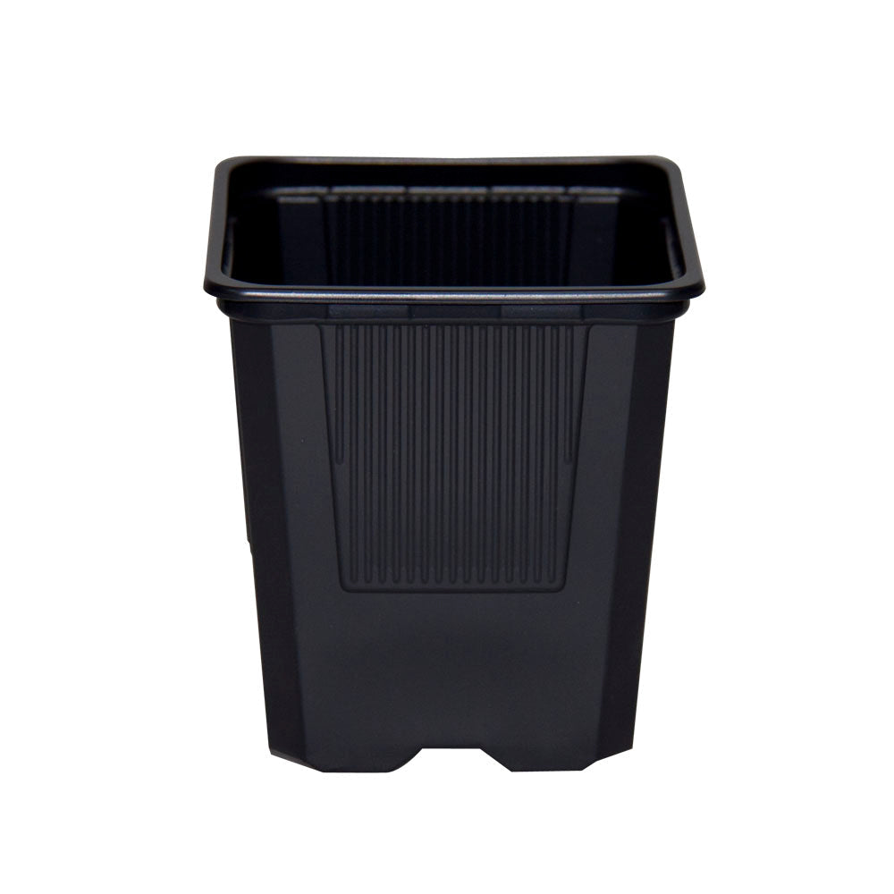 LeafLife - maceta 7 x 7 x 8 () negra blanda